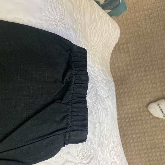 Athleta Cabo Black Linen Jogger size m - Picture 4 of 4